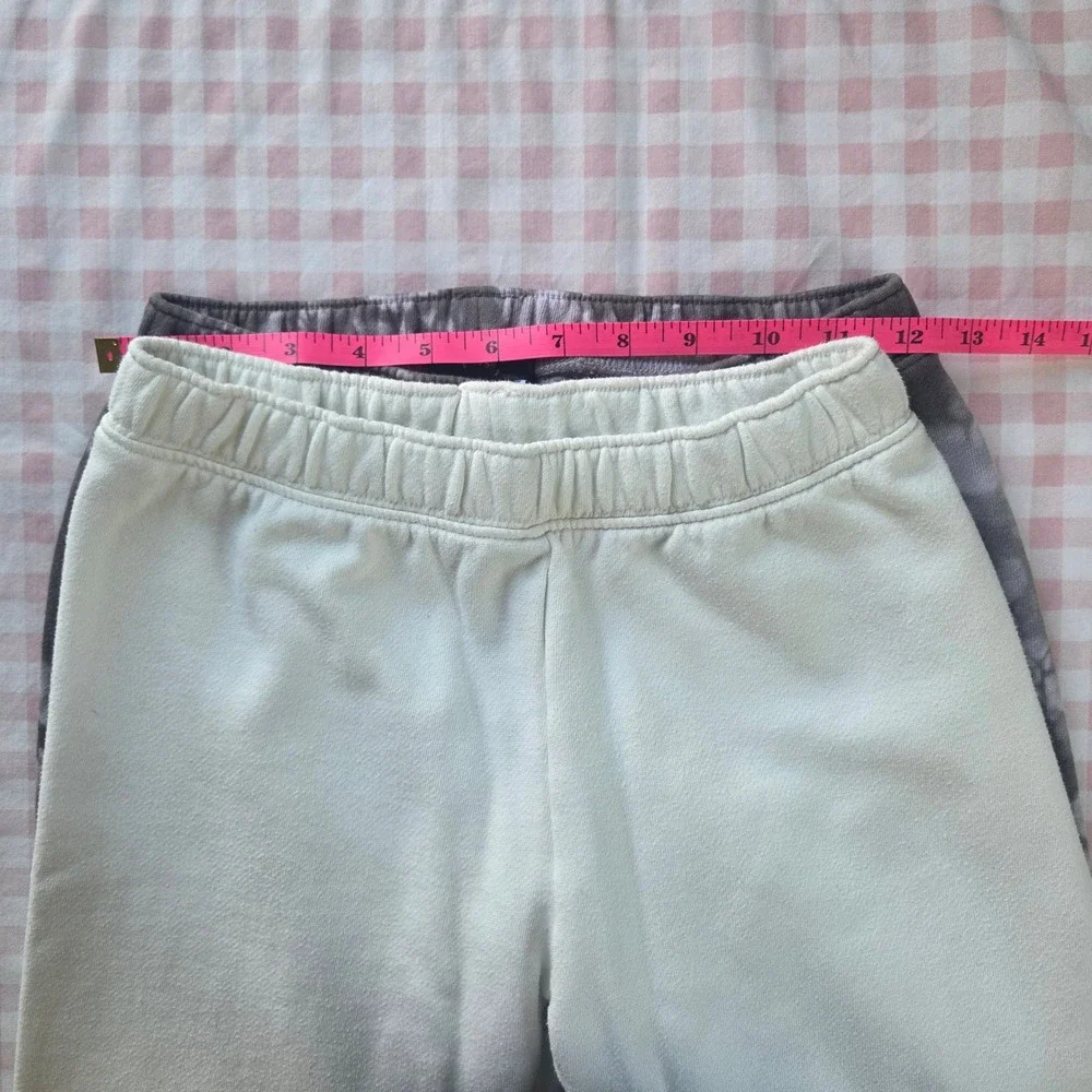 Vans Girls Jogger Sweatpants Bundle Purple Tie Dye White Floral Logo Small Med